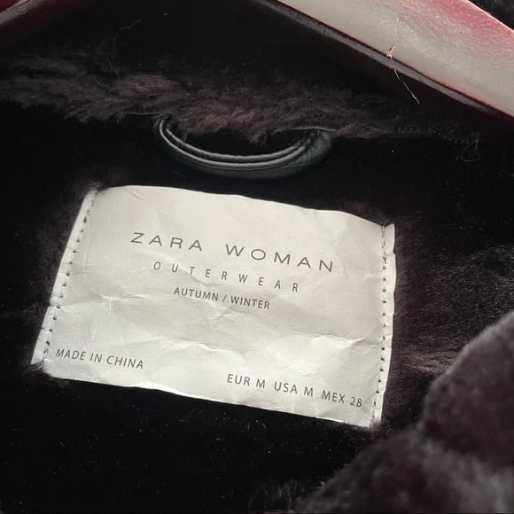 Zara Faux Fur Leather Jacket - Picture 3 of 5